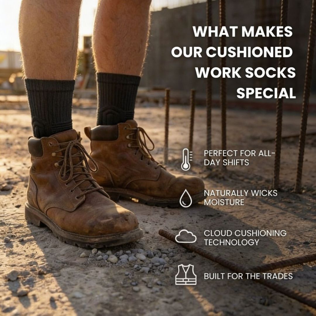 Crew Bamboo Fiber Work Socks - CalderWood