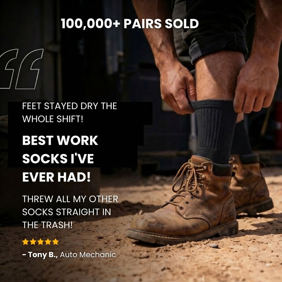 Crew Bamboo Fiber Work Socks - CalderWood