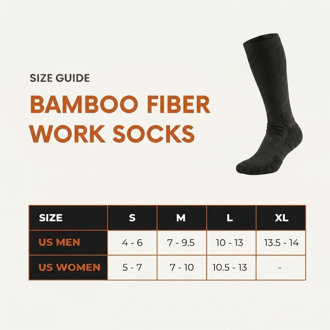 Boots Bamboo Fiber Work Socks - CalderWood