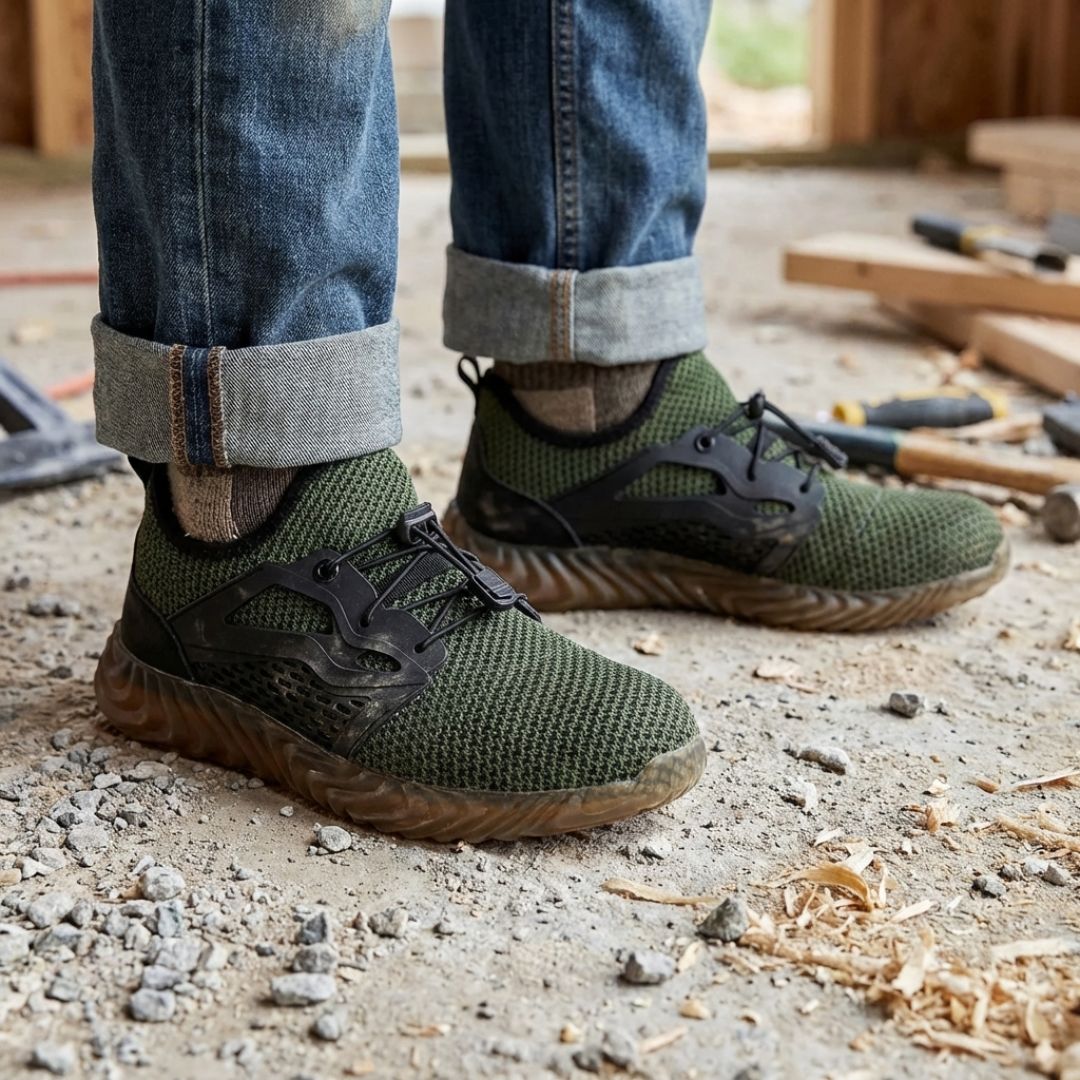 AirShield™ Breathable Steel-Toe Work Shoes - CalderWood