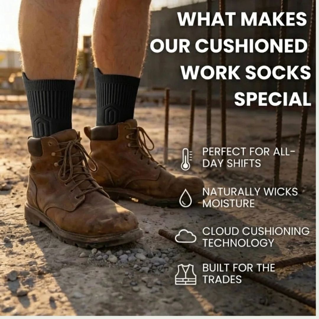 Crew Bamboo Fiber Work Socks - CalderWood