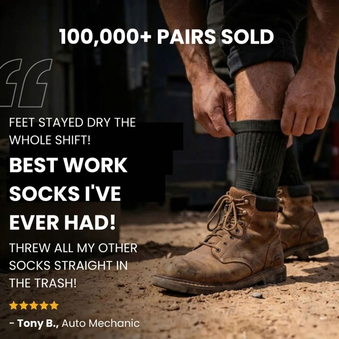 Crew Bamboo Fiber Work Socks - CalderWood