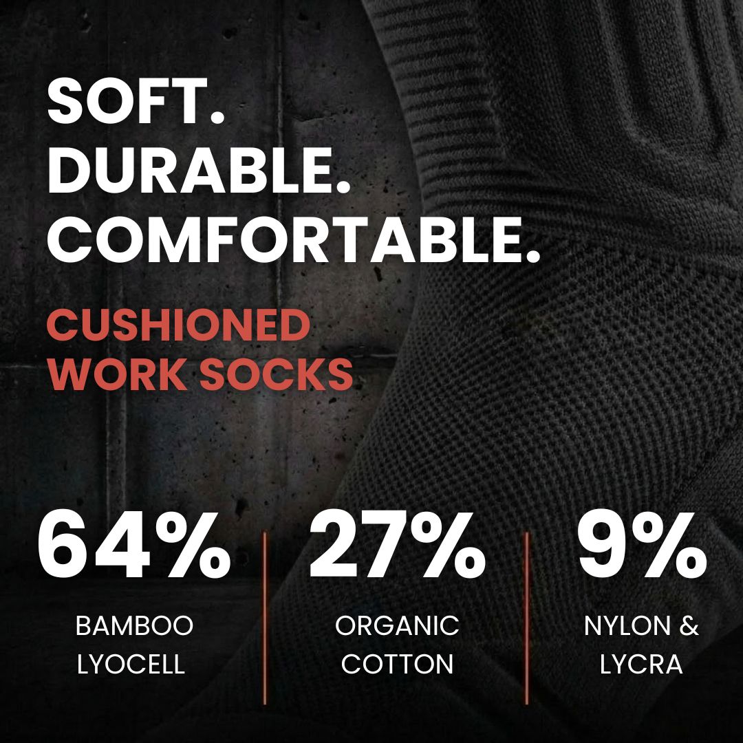 Crew Bamboo Fiber Work Socks - CalderWood