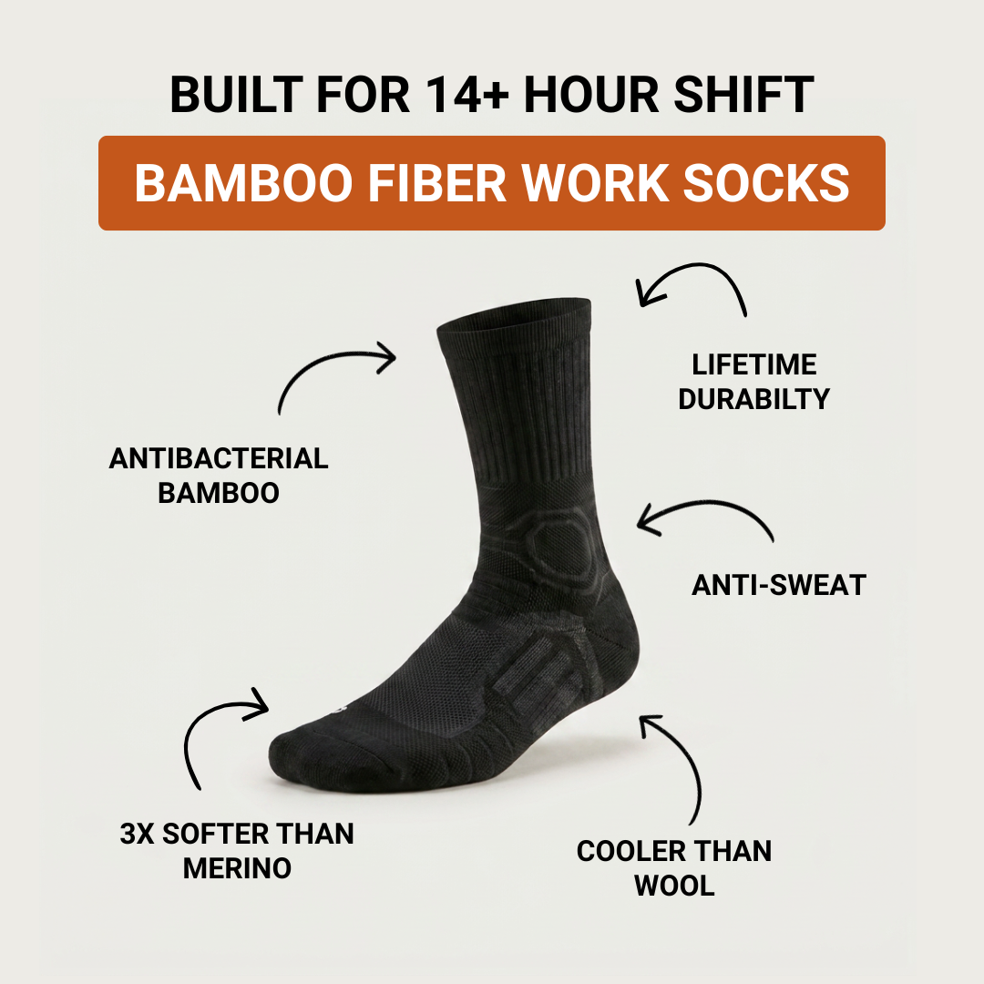 Crew - Bamboo Fiber Work Socks