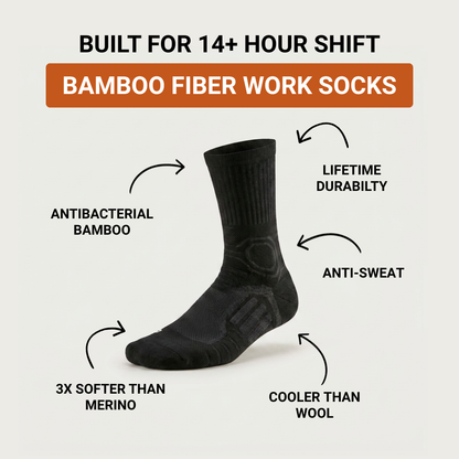 Crew - Bamboo Fiber Work Socks