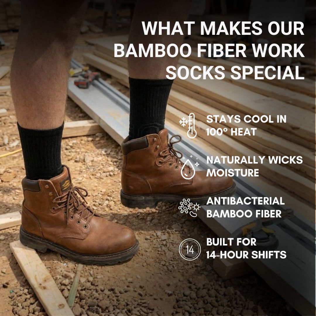 Crew - Bamboo Fiber Work Socks