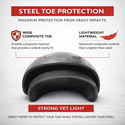 AirShield™ Breathable Steel-Toe Work Shoes - CalderWood