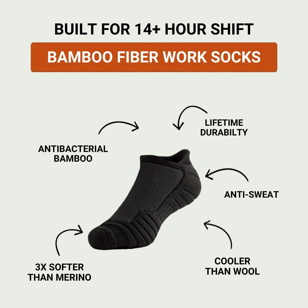 Ankle Bamboo Fiber Work Socks - CalderWood