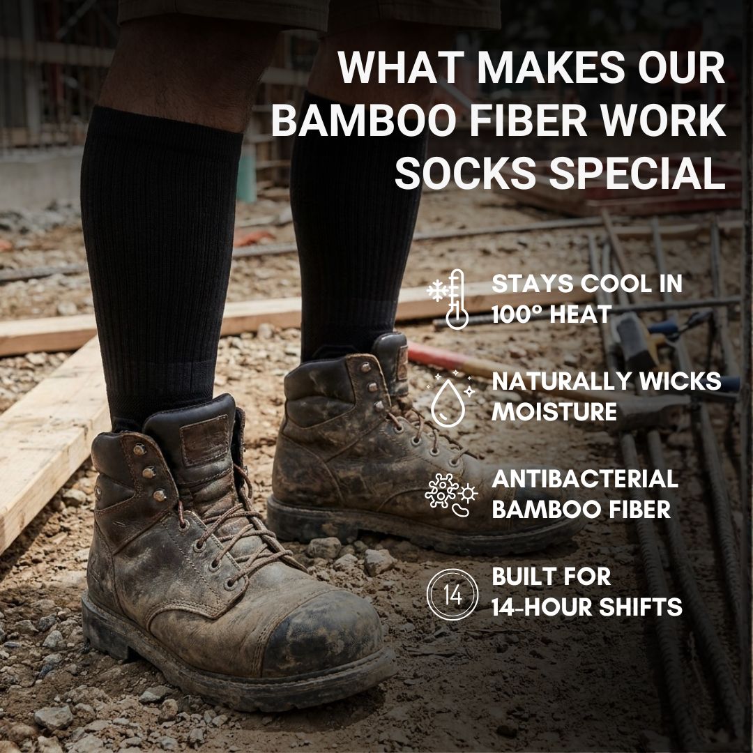 Boots - Bamboo Fiber Work Socks