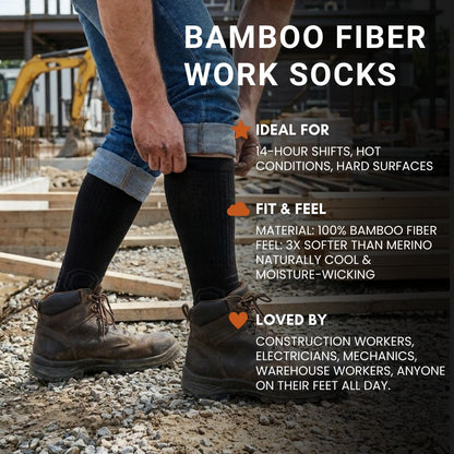 Boots - Bamboo Fiber Work Socks