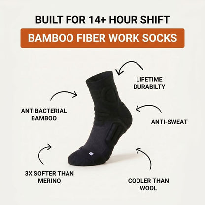 Ankle Bamboo Fiber Work Socks - CalderWood