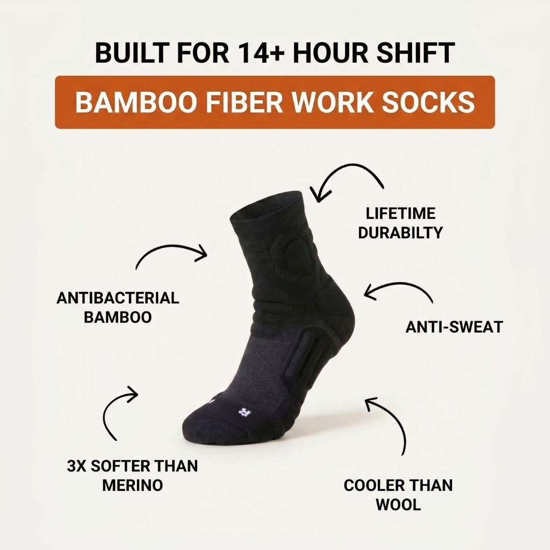 Ankle Work Socks — 4 Pairs (Buy 2, Get 2 Free) - CalderWood