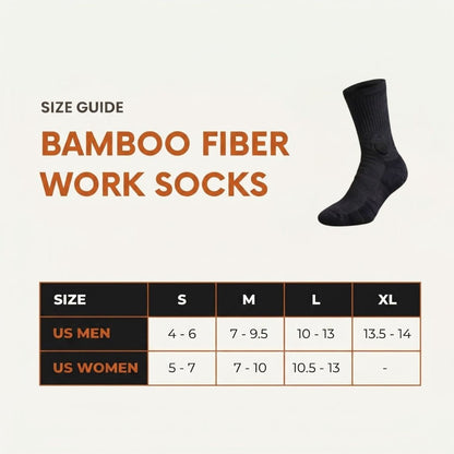 Crew Bamboo Fiber Work Socks - CalderWood