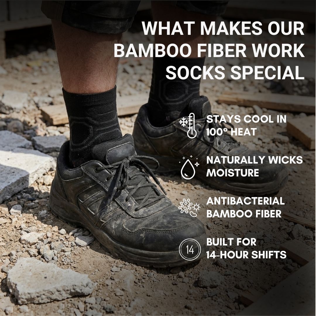 Ankle - Bamboo Fiber Work Socks