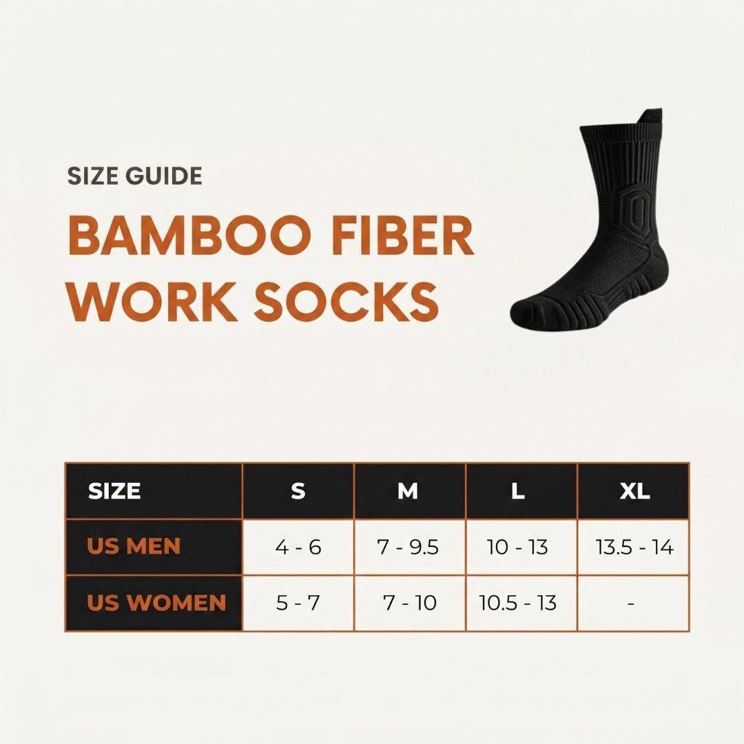 Crew Bamboo Fiber Work Socks - CalderWood