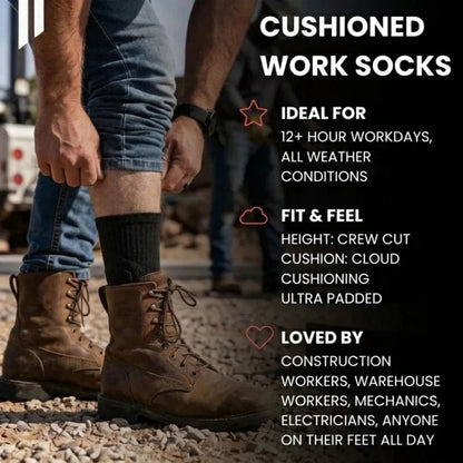 Crew Bamboo Fiber Work Socks - CalderWood