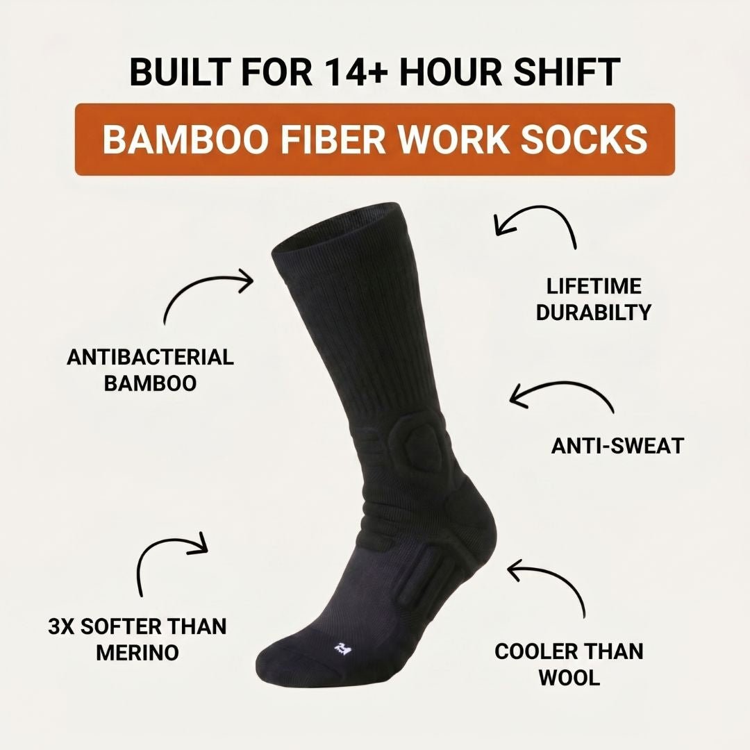 Boots Bamboo Fiber Work Socks - CalderWood