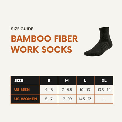 Ankle - Bamboo Fiber Work Socks