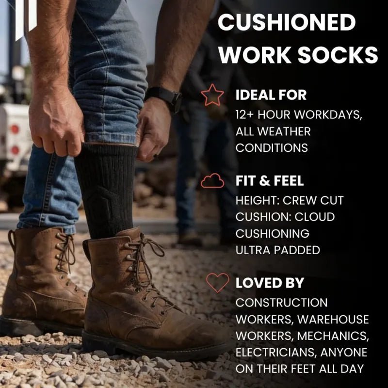 Boots Bamboo Fiber Work Socks - CalderWood